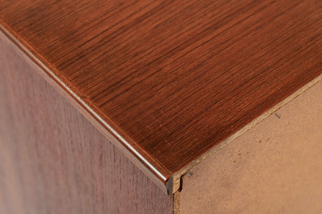 Scandinavian Teak Wood Rolltop Secretary Desk by Egon Ostergaard, Made in Sweden