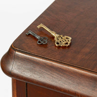 Art Deco Figured Walnut Sideboard Buffet or Bar Cabinet with Vitrine, circa 1930