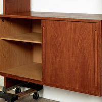 Mid-Century Modern Teak Wall Unit Bookcase RY100 by Hans Wegner for Ry Møbler, 1960s