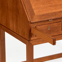 Danish Mid-Century Modern Teak Dropdown Secretary Desk, 1960s