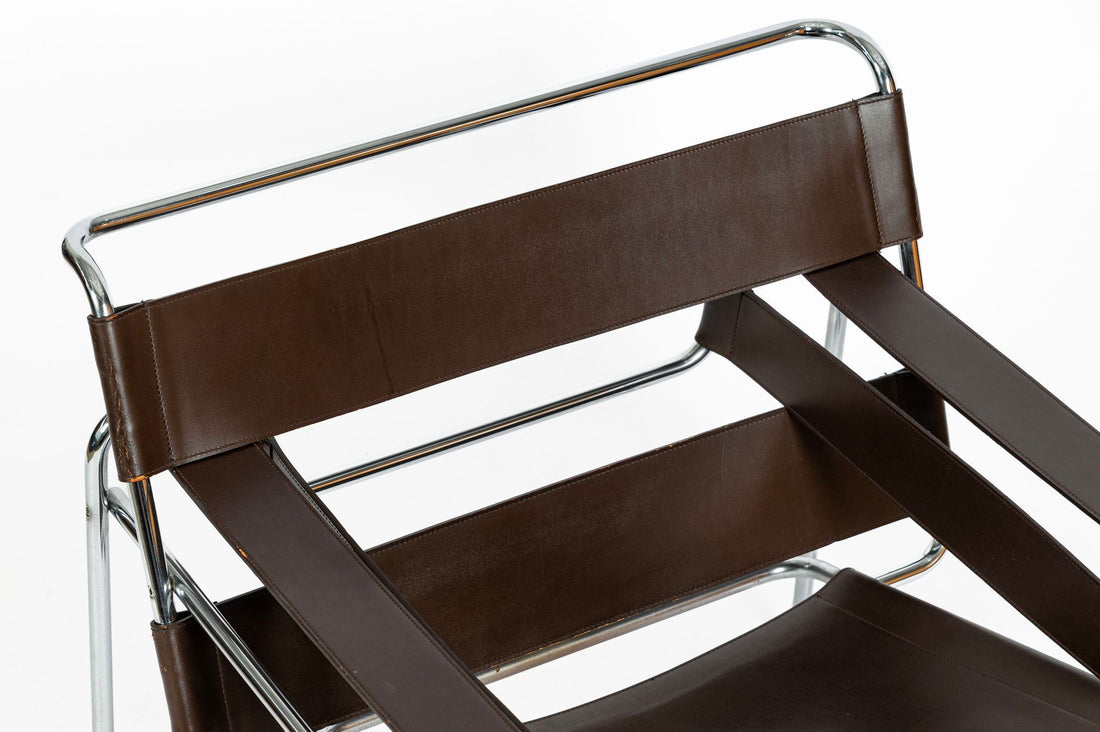 Pair of Mid Century Brown Wassily Chairs by Marcel Breuer for Stendig, 1960s, Labeled