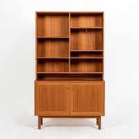 Pair Mid-Century Swedish Modern Teak Bookcase Cabinets, 1960s