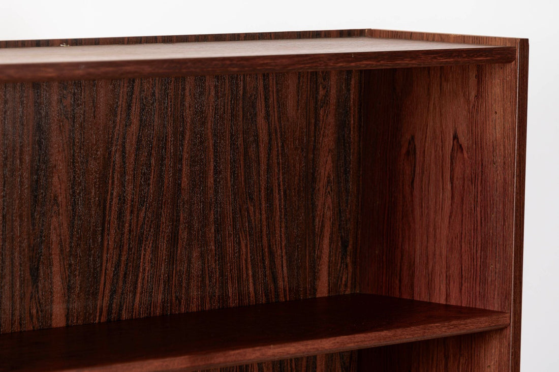 Pair of Mid Century Scandinavian Modern Tall Rosewood Bookcases