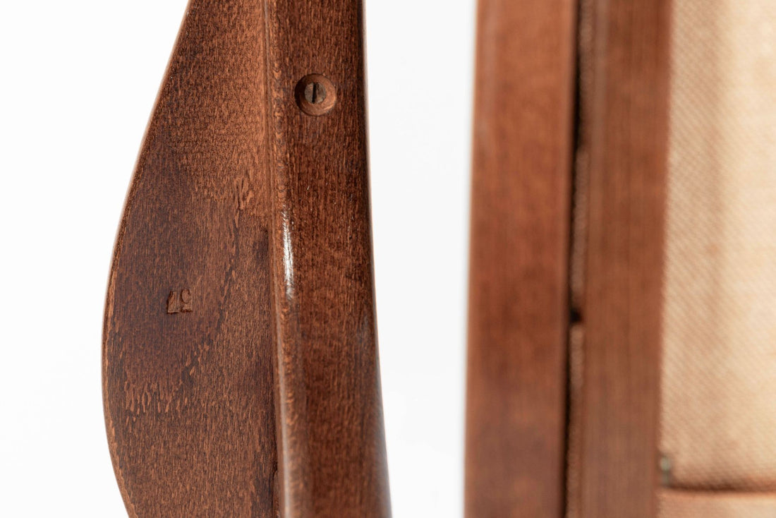Pair Mid-Century Swedish Brown Lamino Lounge Chairs by Yngve Ekström for Swedese