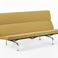 Eames Sofa Compact for Herman Miller, Alexander Girard Maharam Striped Fabric, 2 Available