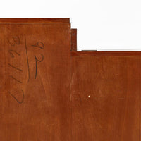 American Art Deco Birdseye Maple Vanity Cabinet or Dressing Table, Circa 1930