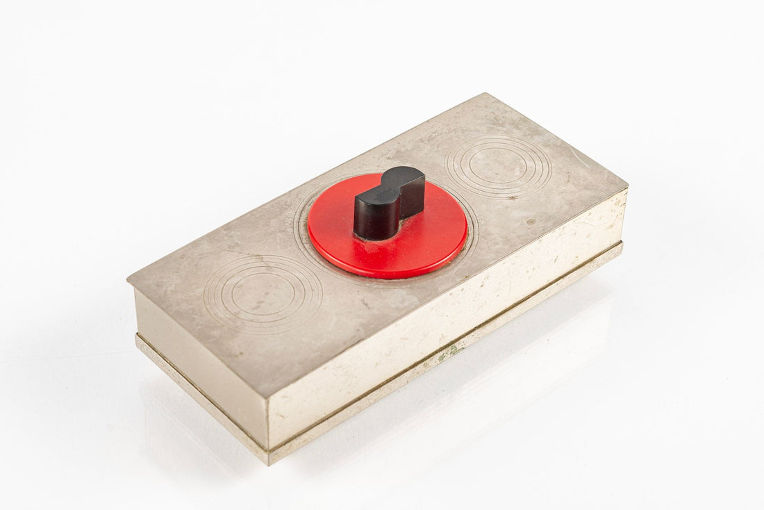 Rare Antique Art Deco Chase & Revere Metal Cigarette Smoking Boxes 1930s