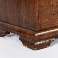 Antique French Art Deco Elm Wood Bar Cabinet 1930s