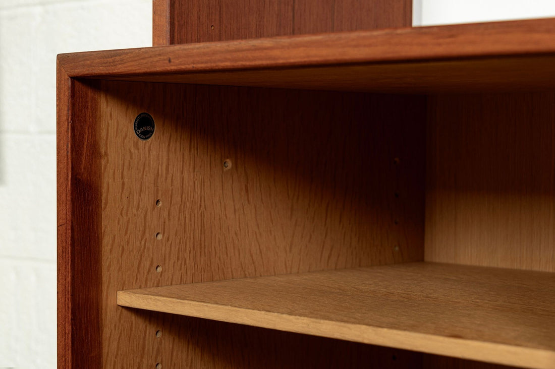 Mid-Century Modern Teak Wall Unit Bookcase RY100 by Hans Wegner for Ry Møbler, 1960s