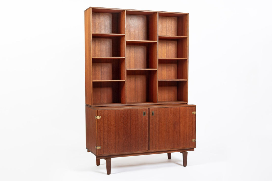 Mid-Century Danish Teak Secretary Desk Bookcase by Peter Løvig Nielsen, 1960s