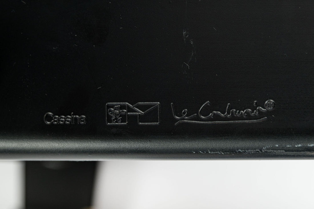 Cassina LC4 Black Leather Chaise Lounge Chair by Le Corbusier 1994