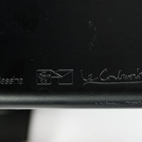 Cassina LC4 Black Leather Chaise Lounge Chair by Le Corbusier 1994