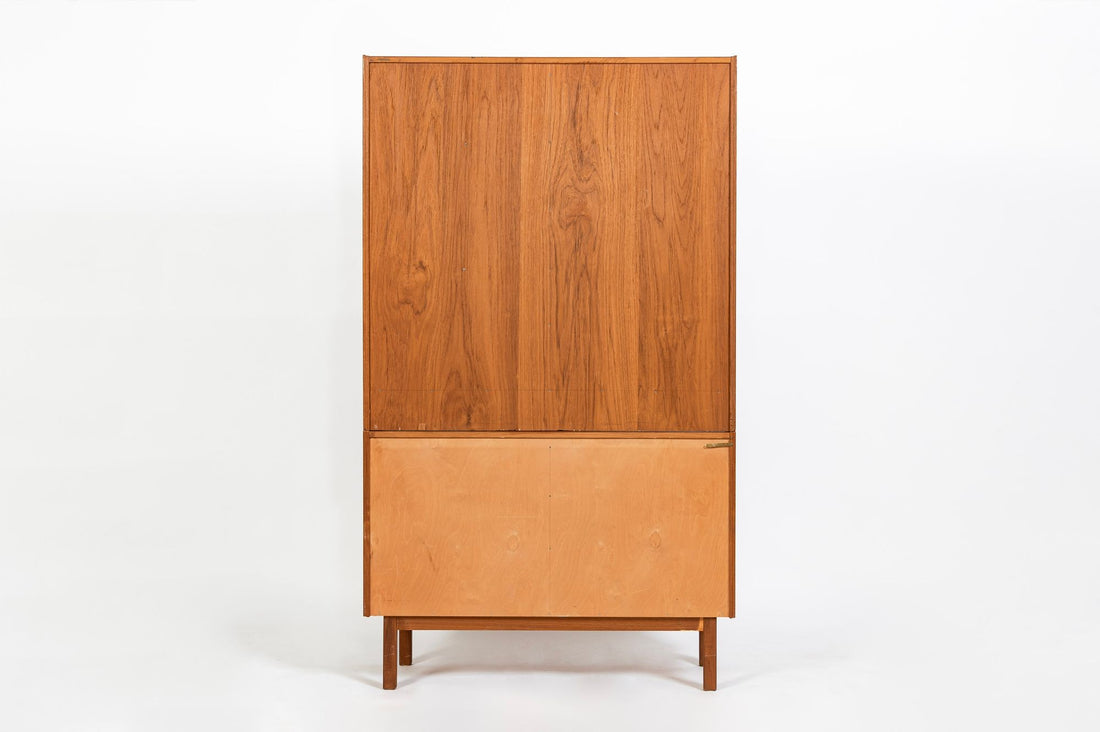 Pair Mid-Century Swedish Modern Teak Bookcase Cabinets, 1960s
