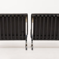 Mid Century Black Barcelona Chair by Mies van der Rohe for Knoll