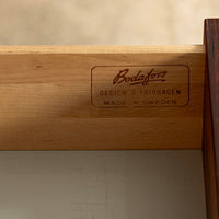 Mid-Century Modern Swedish Rosewood Wall Unit Bookcase by Bertil Fridhagen for Bodafors, 1960s