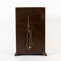 Antique French Art Deco Elm Wood Bar Cabinet 1930s