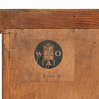 Art Deco Figured Walnut Sideboard Buffet or Bar Cabinet with Vitrine, circa 1930