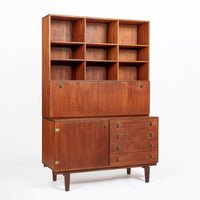 Mid-Century Danish Teak Wall Unit Bookcase by Peter Løvig Nielsen, Pair, 1960s