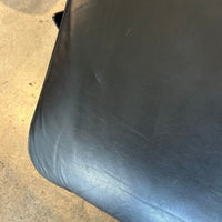 Cassina LC4 Black Leather Chaise Lounge Chair by Le Corbusier 1981