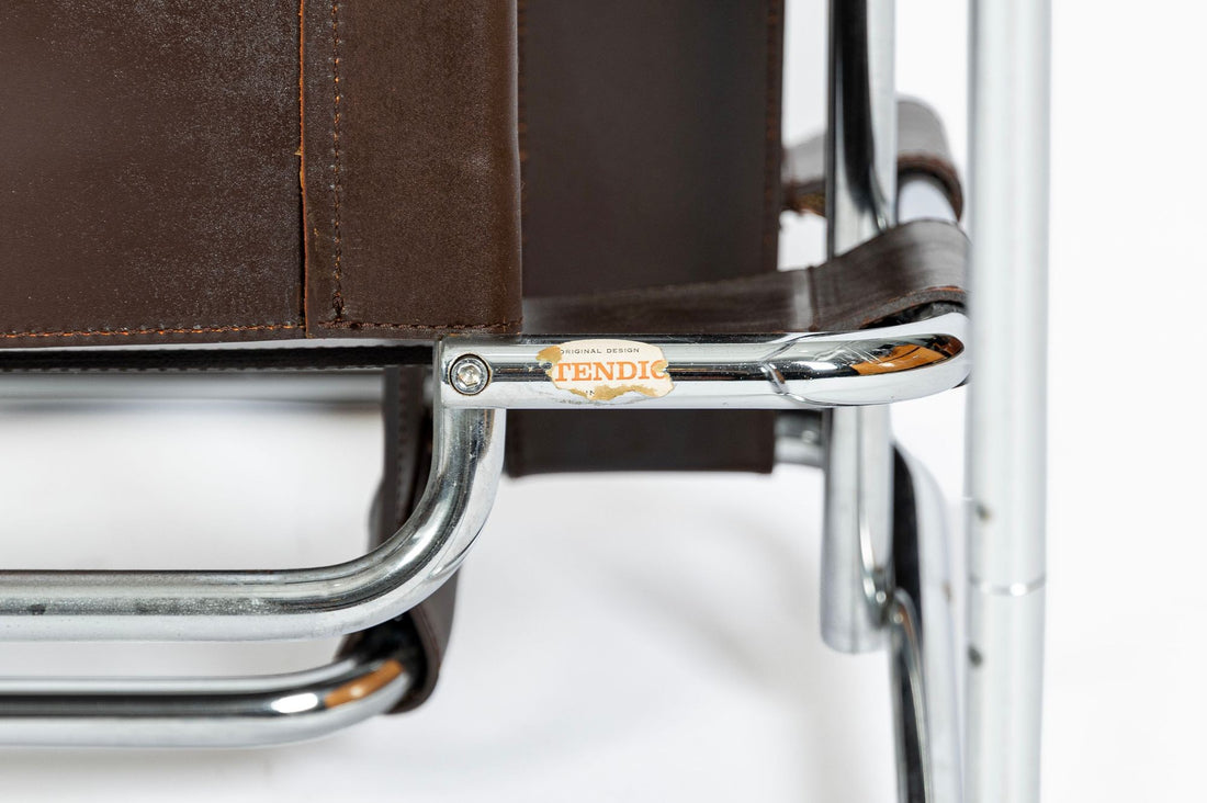Pair of Mid Century Brown Wassily Chairs by Marcel Breuer for Stendig, 1960s, Labeled