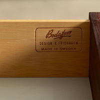 Mid-Century Swedish Rosewood Bookcase Dropdown Wall Unit by Bertil Fridhagen for Bodafors, 1960s