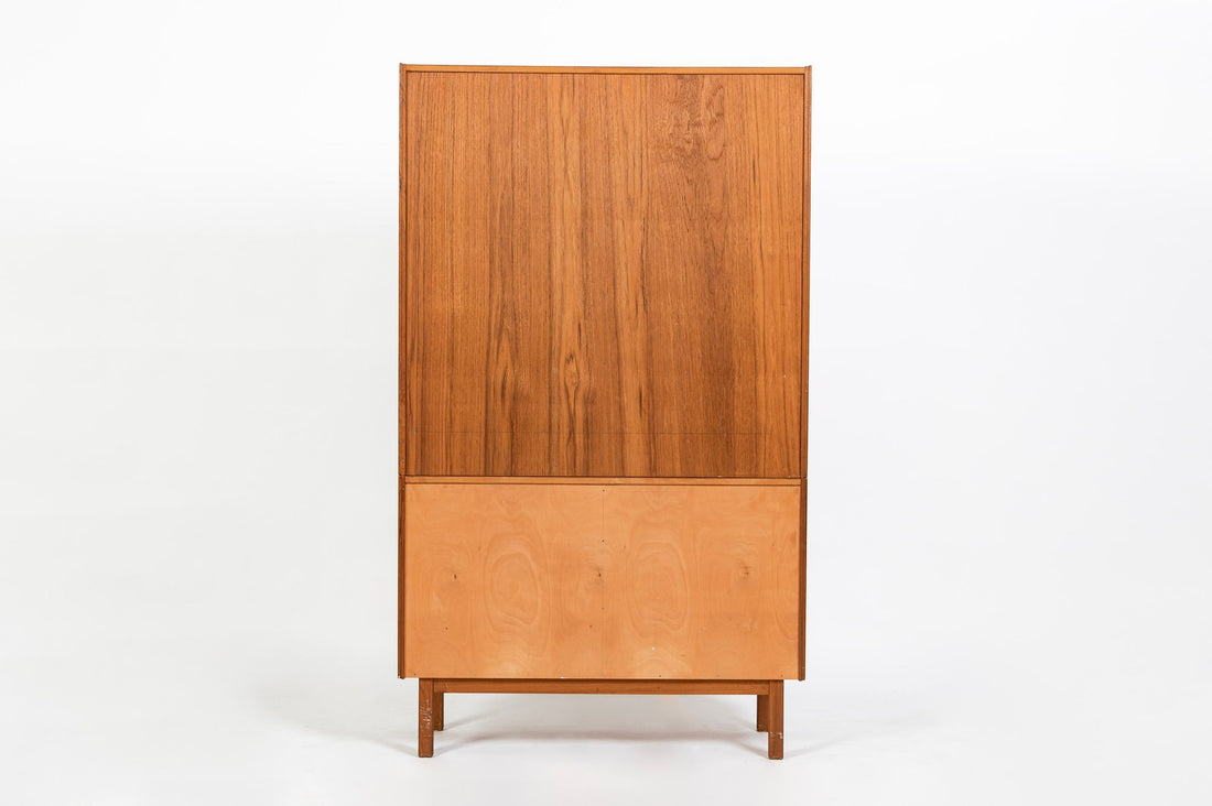 Pair Mid-Century Swedish Modern Teak Bookcase Cabinets, 1960s