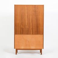 Pair Mid-Century Swedish Modern Teak Bookcase Cabinets, 1960s