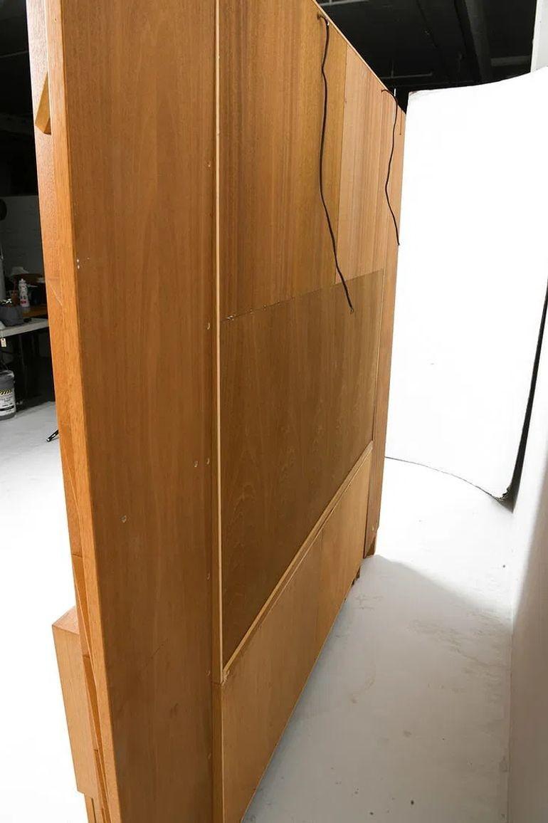 Mid Century Danish Oak Wood Shelving & Display Cabinets by Poul Hundevad