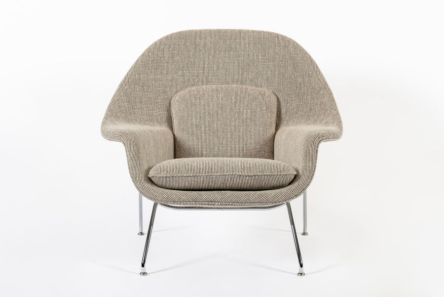 Early Restored Mid Century Tan Womb Lounge Chair by Saarinen for Knoll, Multiples/Custom Available