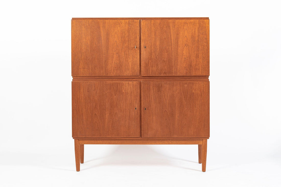 Mid-Century Scandinavian Teak Wood Storage Cabinet in the Style of Afdal