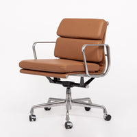 Eames Herman Miller Brown Leather Desk Chair Soft Pad 2000s