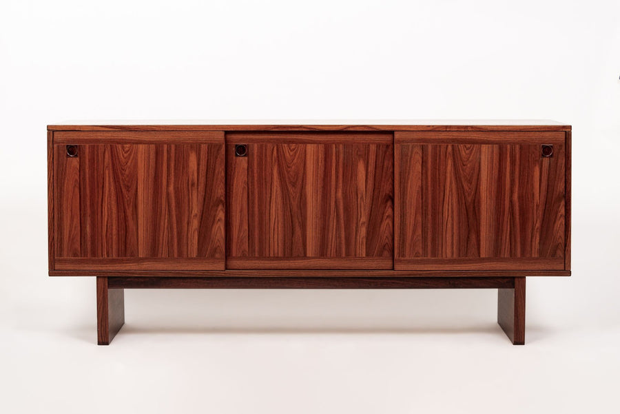 Mid Century Danish Modern Rosewood Credenza or Sideboard Cabinet