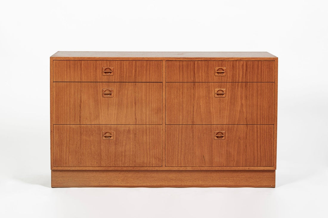 Danish Mid-Century Modern Teak 6-Drawer Dresser or Chest, 1960s
