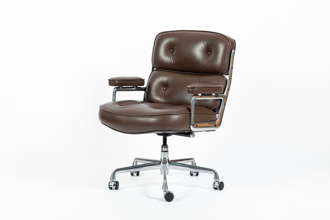 Eames Herman Miller Time Life Brown Leather Office Chair 2017