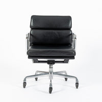 Eames for Herman Miller Black Leather Desk Chair Soft Pad 2000s