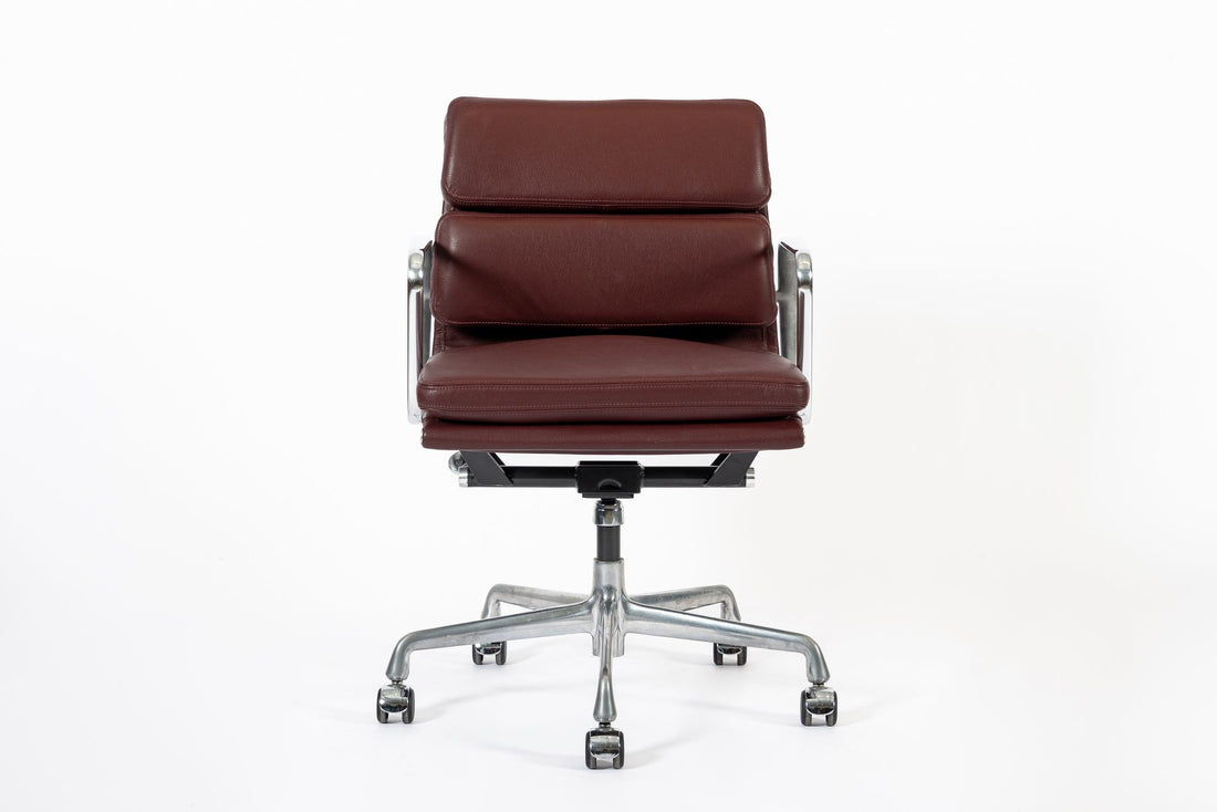 Eames for Herman Miller Red Leather Office Chair 2000s
