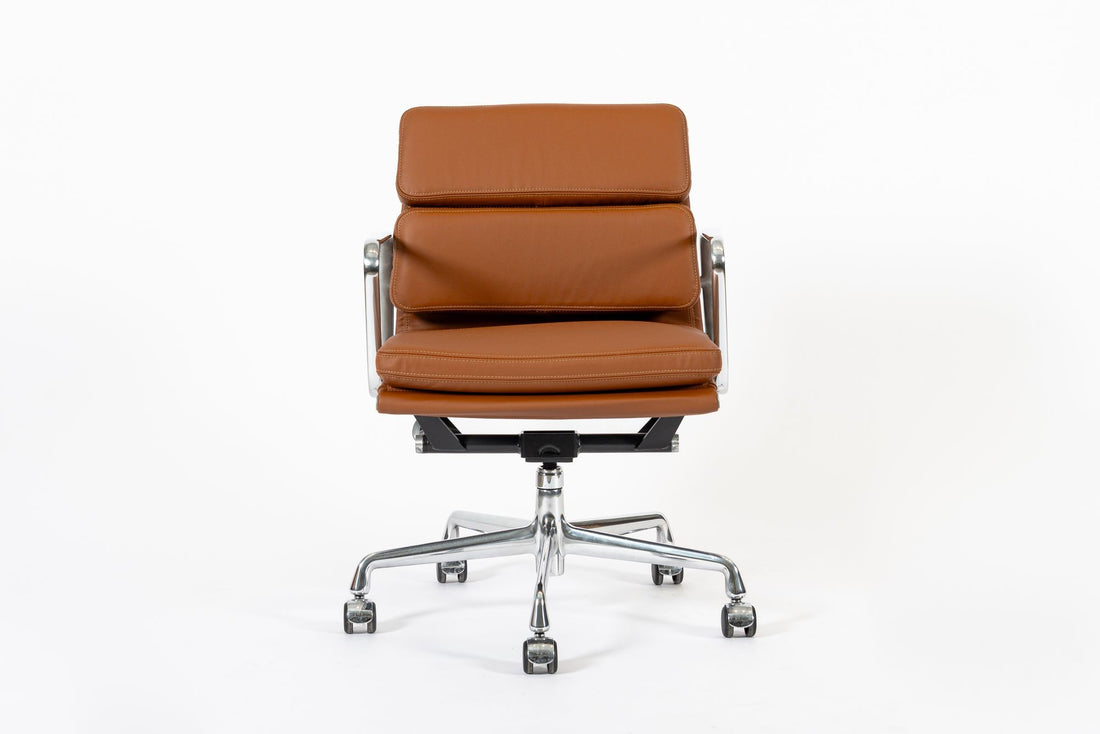 Eames for Herman Miller Brown Leather Office Chair 2000s