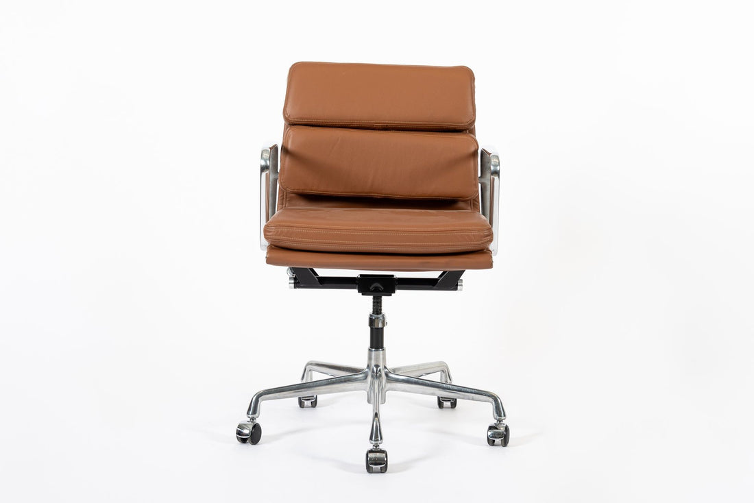 Eames for Herman Miller Brown Leather Office Chair 2000s