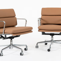 Eames for Herman Miller Aluminum Group Office Chairs in Schumacher VEGAN Leather