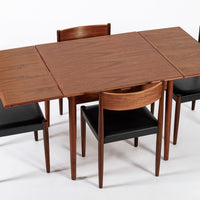 Mid Century Danish Teak Dining Table and Chair Set by Poul Volther for Frem Rojle