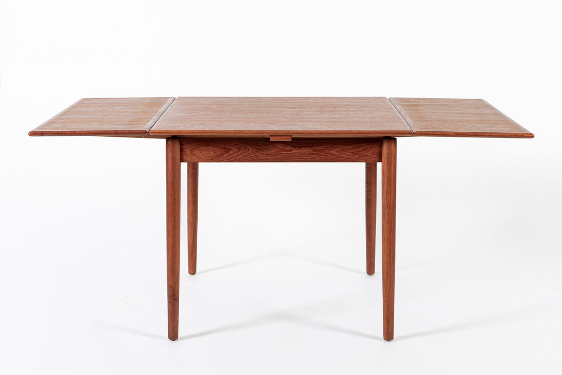 Mid Century Danish Teak Extendable Dining Table by Poul Volther for Frem Rojle