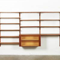 Mid Century Danish HG Teak Wood Modular Wall Unit Shelving & Bookcase