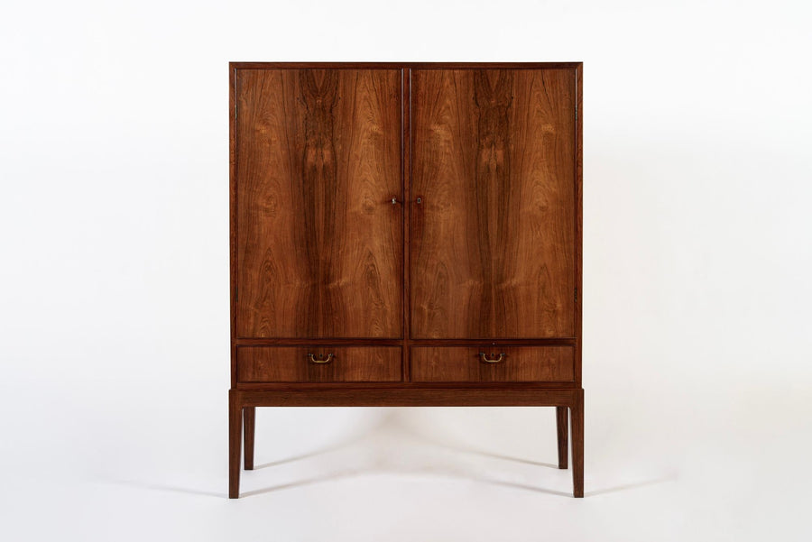Large Mid Century Danish Modern Rosewood Cabinet 1960s