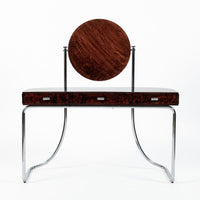 Rare Fritz Hansen Model S214 Tubular Steel Dressing Table Attributed to Mart Stam Denmark 1930s