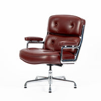 Eames Herman Miller Time Life Lobby Red Leather Office Chair