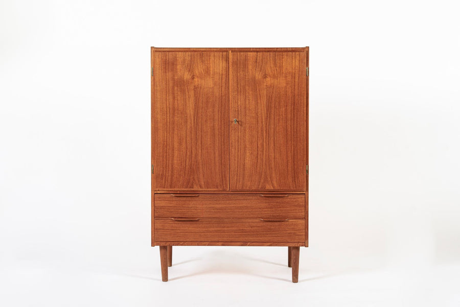Mid Century Danish Modern Teak Wood Storage or Bar Cabinet