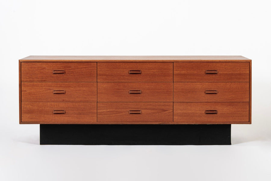 vintage long dresser Vintage Mid Century Lowboy Teak Wood Dresser 1960s – capsule