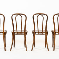 Vintage Antique Bentwood Bistro Cafe Chairs by Thonet Set of 4