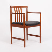 Mid Century Scandinavian Modern Teak Wood Arm Chair by Westnofa