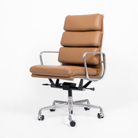 Eames for Herman Miller Aluminum Group Soft Pad Brown Office Chair